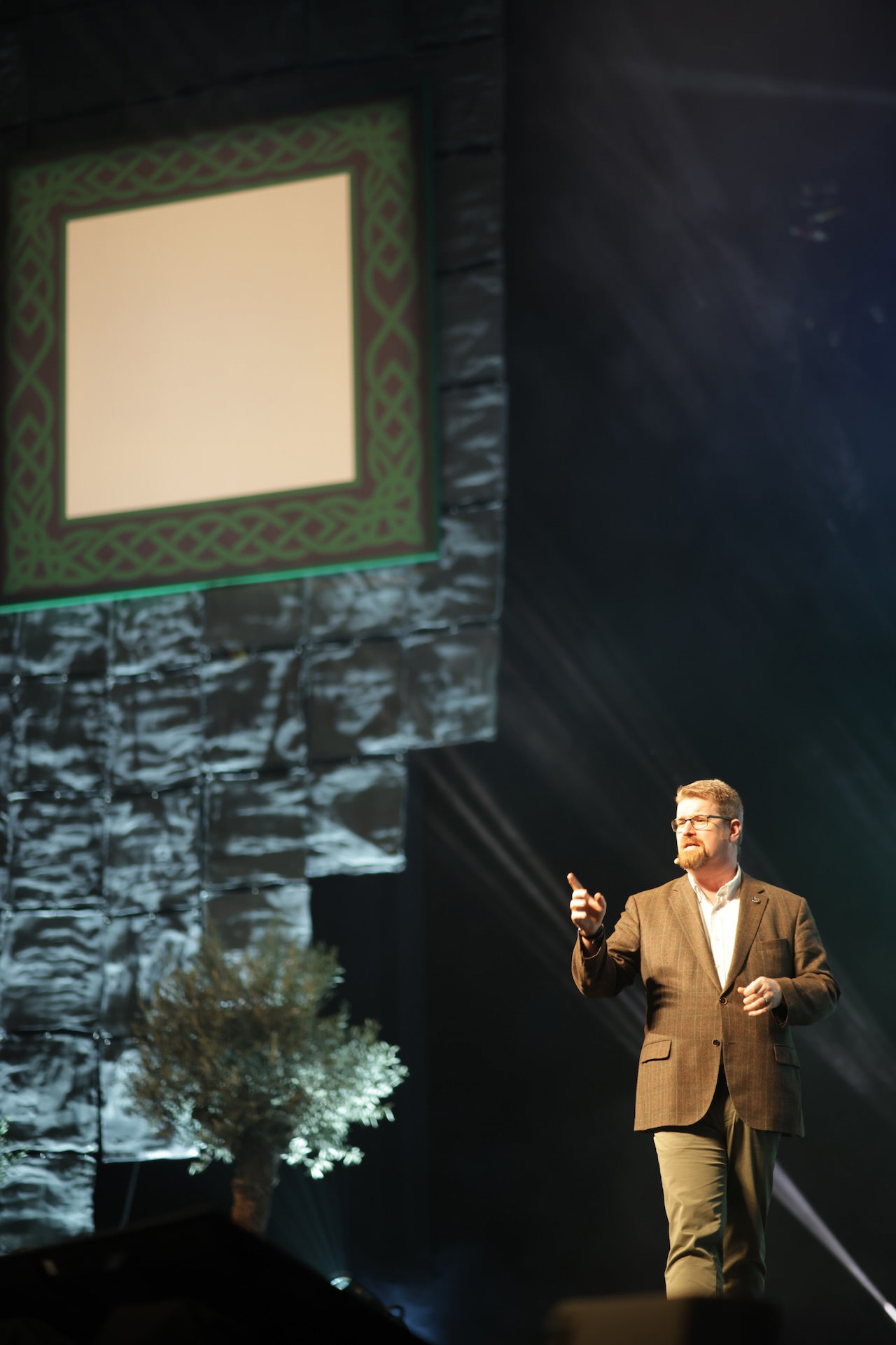 Stephen Shortt on stage